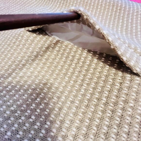 JACK NWT‎ Womens Large Tan Sweater Jacket Faux Fur Collar Open Front Pockets - Picture 3 of 8